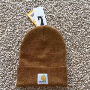 Carhartt knit beanie NWT brown butterscotch color. One size.